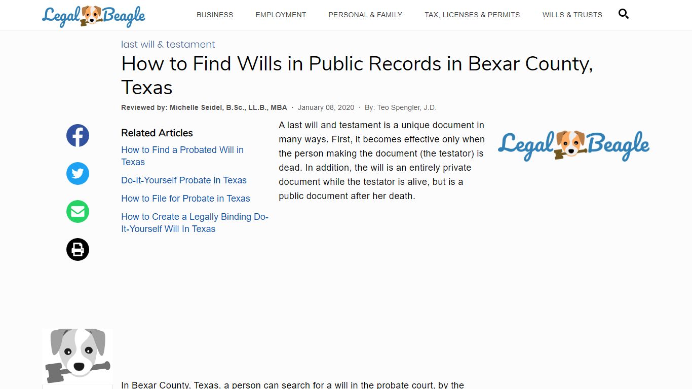 How to Find Wills in Public Records in Bexar County, Texas